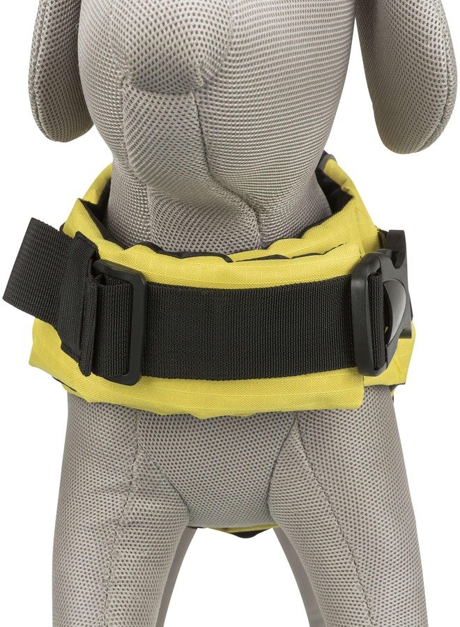 Trixie Life Vest for Dogs, Safety During Water Games & Training, Rescue Handle with 2 D-Rings, Nylon Straps with Snap Locks, Fully Adjustable with Reflective Stripes, (Small, Black/Yellow) - Image 3